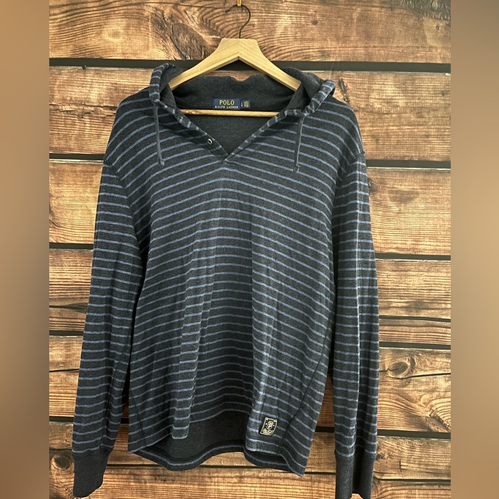 Polo Ralph Lauren striped hoodie size L
